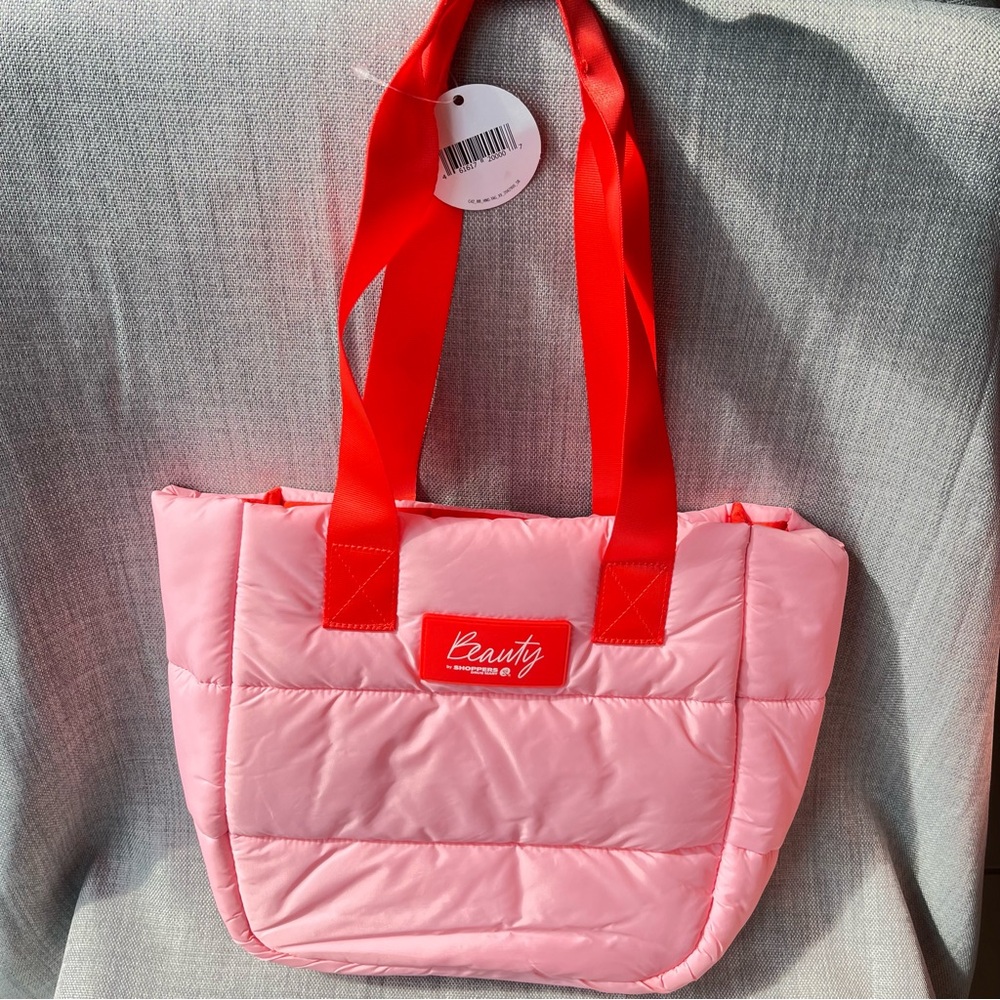 Shoppers Drug Mart Tote Bag Pink Puffer Trendy Spacious Puffy Shopping Companion